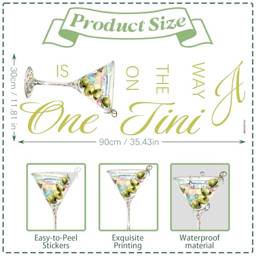 Vinilo decorativo A Tini One is on the Way para baby shower miniatura 2