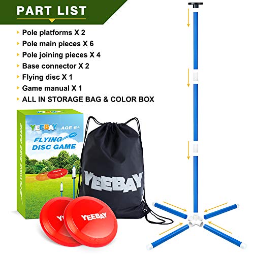 YEEBAY Outdoor Game Set - Lawn Games Yard Games - New Fun Disc Toss Game for Family Adult & Kids, Play at Beach, Grass, Sand, Concrete - Thumbnail 5
