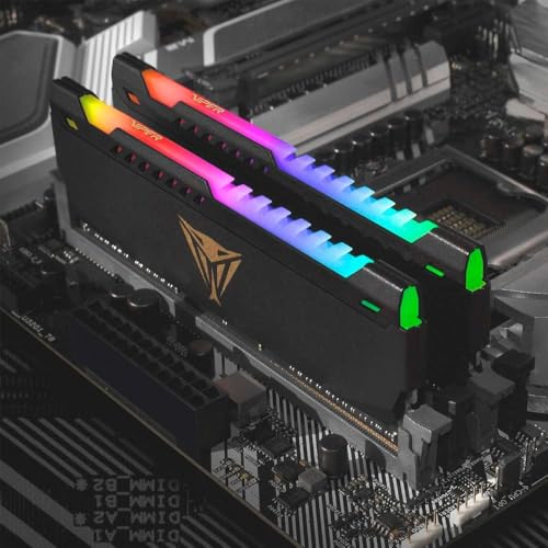 Patriot Viper Steel RGB Modulo Singolo DDR4 RAM LED 16GB (1 x 16GB) 3600MHz Black - RAM - Immagine 2