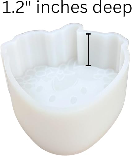 Miniatura 4 de Molde de silicona Freshie de fresa para automóvil, 4 x 3.25 x 1.2 pulgadas, paquete tropical de frutas y verano para playa, para perlas aromáticas