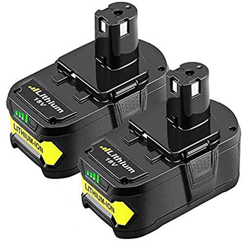 2Pack 6.0Ah P108 Replacement Battery for Ryobi One+, 18V Li-ion Battery for Ryobi One+ P104 P105 P102 P103 P107