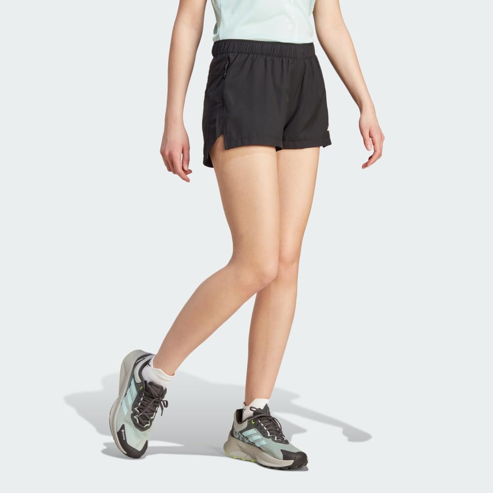 adidas Damskie spodenki Terrex Multi do biegania w terenie, czarne, L/8 cm Entrepierna, Czarny, L/8 cm Entrepierna