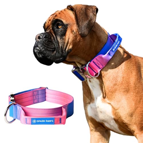 Spark Paws Tactical Dog Collar with Handle - Snow Cone L
