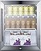 Summit Appliance SCR314LCSS Compact Beverage Center; 2.1 cu.ft; Glass Door; RHD; Interior LED Light; Adjustable Shelves; Automatic Defrost; Sealed Back; 100% CFC Free; 115V