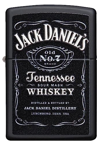 Custom Personalized Zippo Jack Daniel's Classic Windproof Lighter Free Engraving (Black WH)
