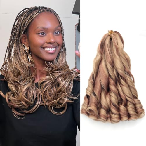 French Curl Braiding Hair 14Inch 8Packs French Curls(P27/30, 14Inch)