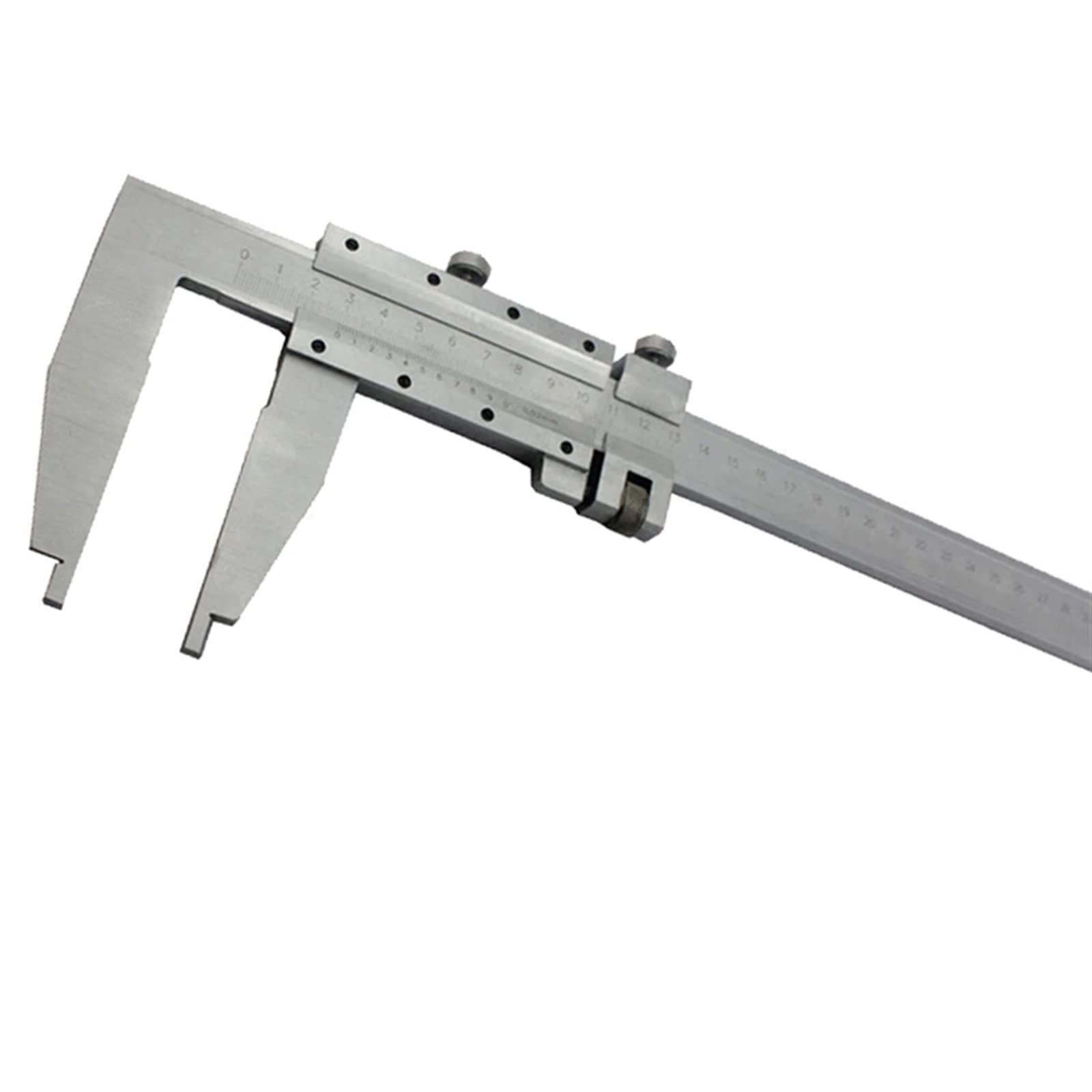 0–1000 mm robuster Messschieber mit Spitzenbacken ohne Oberbacken, hergestellt aus Lineal