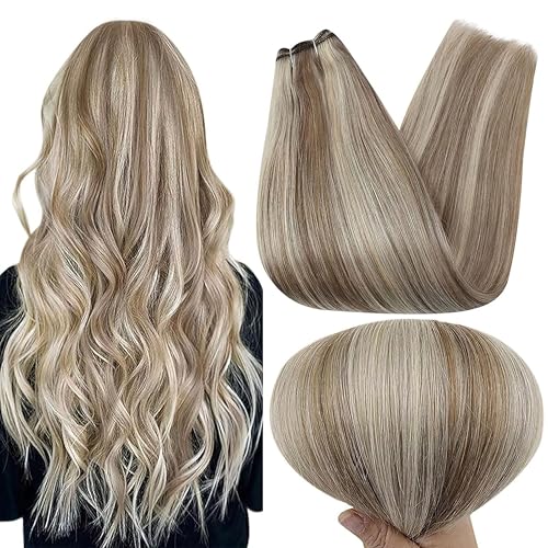 Image of Full Shine Genius Weft Hair Extensions Sew In Bundles for Women 20 Inch 60G