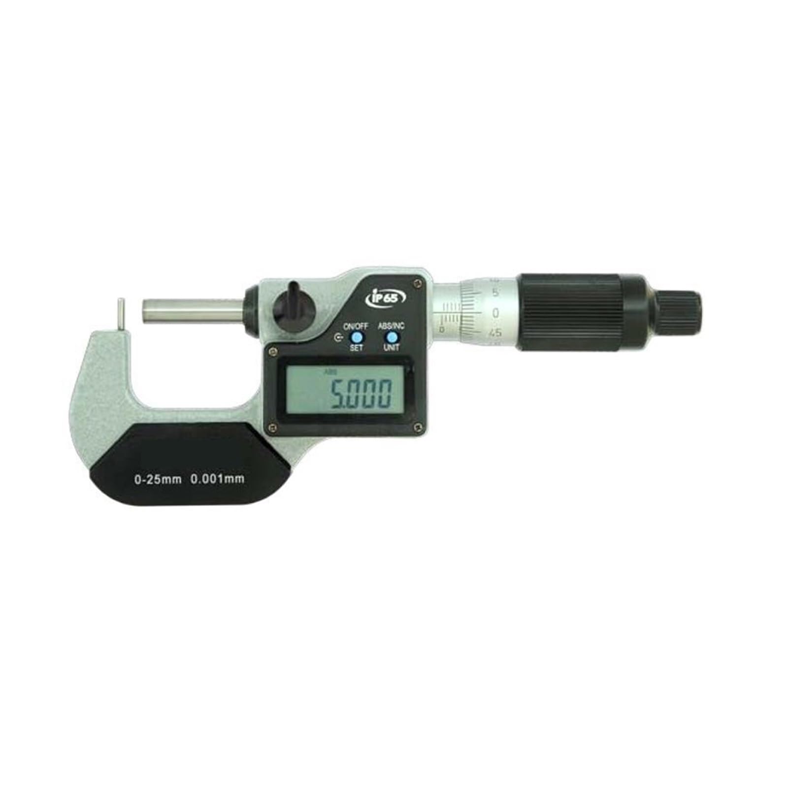 Micrómetro electrónico de tubo de 0,001 mm, tipo A, B, C, D, E, F, 0-25 mm, 25-50 mm, micrómetro digital de tubo (tipo F 0-25 mm)