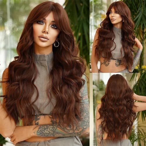 Perruque cheveux humains pour cacher les cheveux fins avec style ondulé