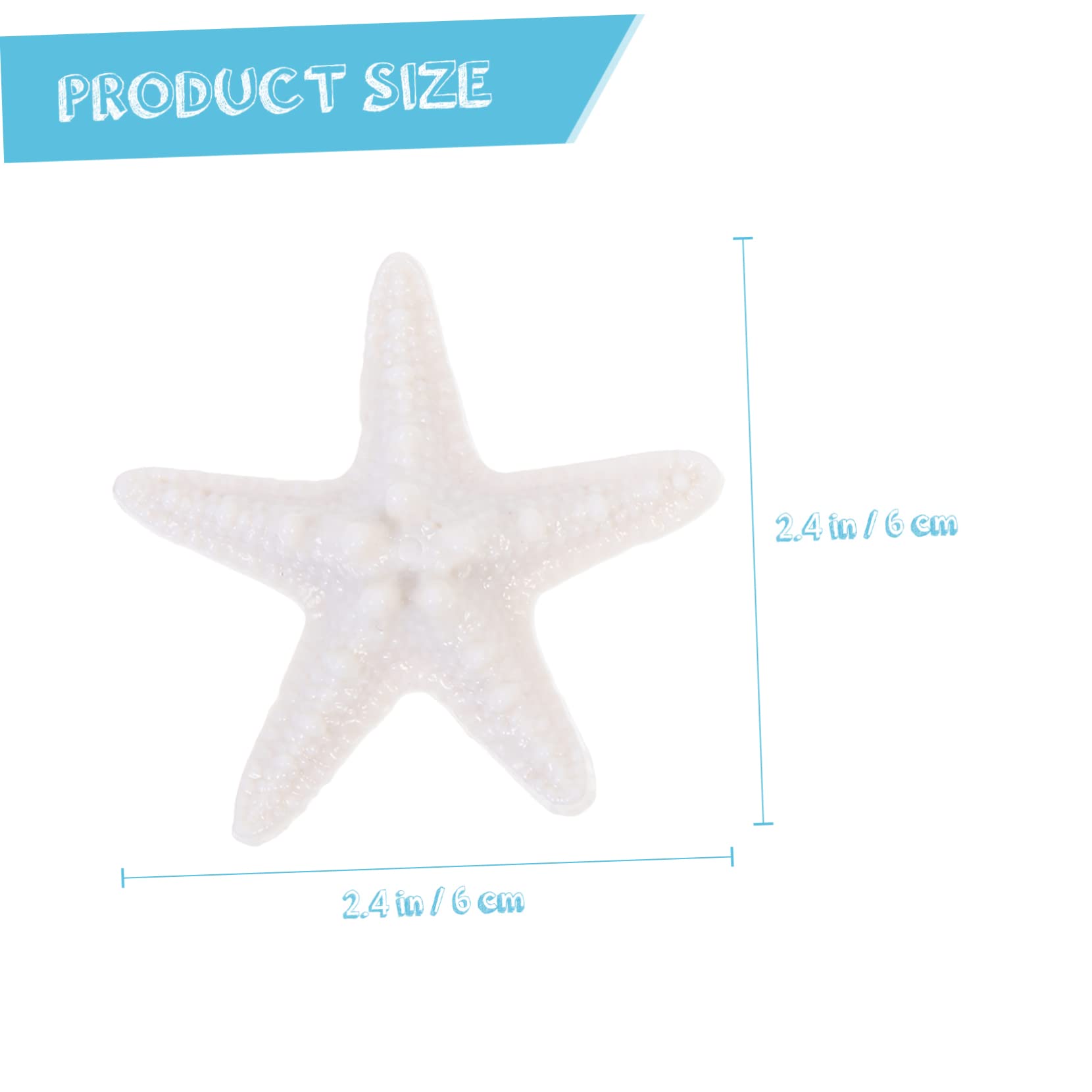 ABOOFAN 125 Pcs Simulation Étoiles De Mer Ornements Décorations D'Aquarium Nautique Étoiles De Mer Nautiques Décor De Style Hawaïen Thème De Plage Décor De Mariage Ornements D'Étoiles De