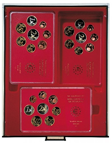 Lindner 2467 bandejas especiales de coleccionismo color ahumado para proteger monedas