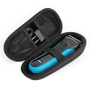 Yinke Tasche Etui für Braun Series 3 3040s 3020s, Braun Series 5s 7s 9s Elektrorasierer Rasierer Herren, Hart Reise Tragen Hülle Case (Black)