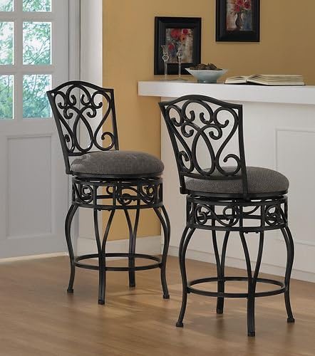 Counter Stools Swivel Office Furniture Chairs Bar stools 360 degree 24-inch Chase set