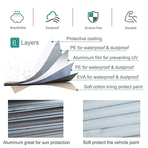 Image of GUNHYI 6 Layer Car Cover Waterproof All Weather, Fit MINI Cooper Clubman /Cooper Countryman /Hardtop /Convertible (Deliver 3-8 Days)