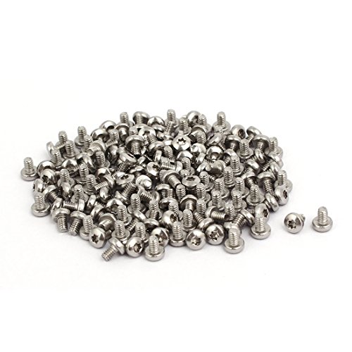 uxcell M2x3mm 304 Stainless Steel Button Head Torx Screws Fasteners 150pcs