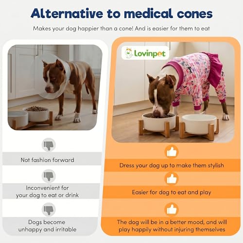 Combinaison pour grands chiens LovinPet en coton léger anti-perte