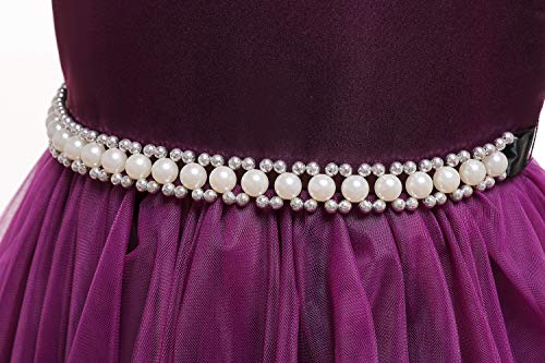 Glamulice Vintage Flower Girl Dress 3D Floral Tulle Pageant Dresses Kids Wedding Bridesmaid Formal Holiday Party Gown4