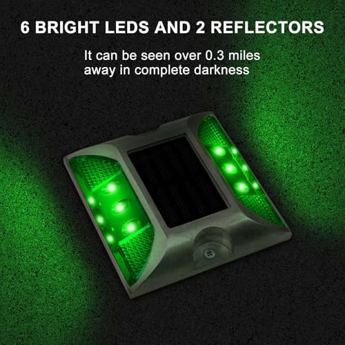 Aolyty Solar Driveway Lights Dock Markers Light Waterproof 4 Pack Red by Aolyty - Used condition - Image 3