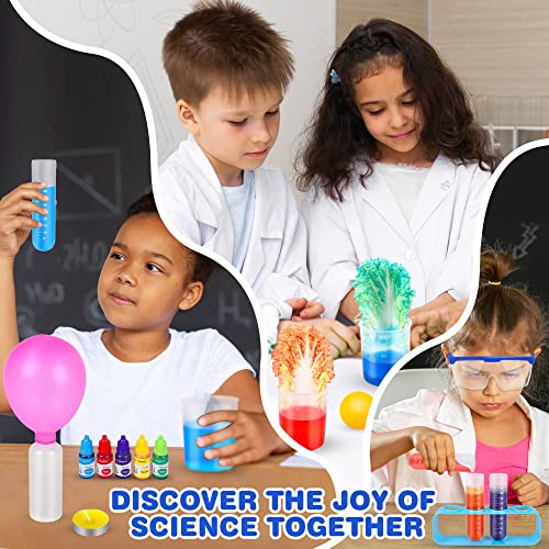 Kuovei MYJ886-A Science Kit For Kids,80 Science Lab Experiments,Scientist Costume Role Play Stem Educational Learning Scientific Tools,Birthday Gifts And Toys thumb #5