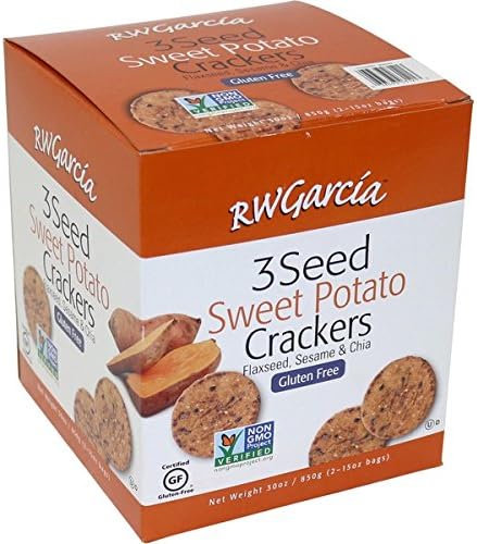 RW Garcia Sweet Potato 3 Seed Crackers 850gm Value pack