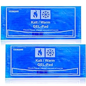 Selldorado® 2 x premium koude en warme kompressen van pure natuurlijke stof, grote koelpads voor warm / koud gebruik…
