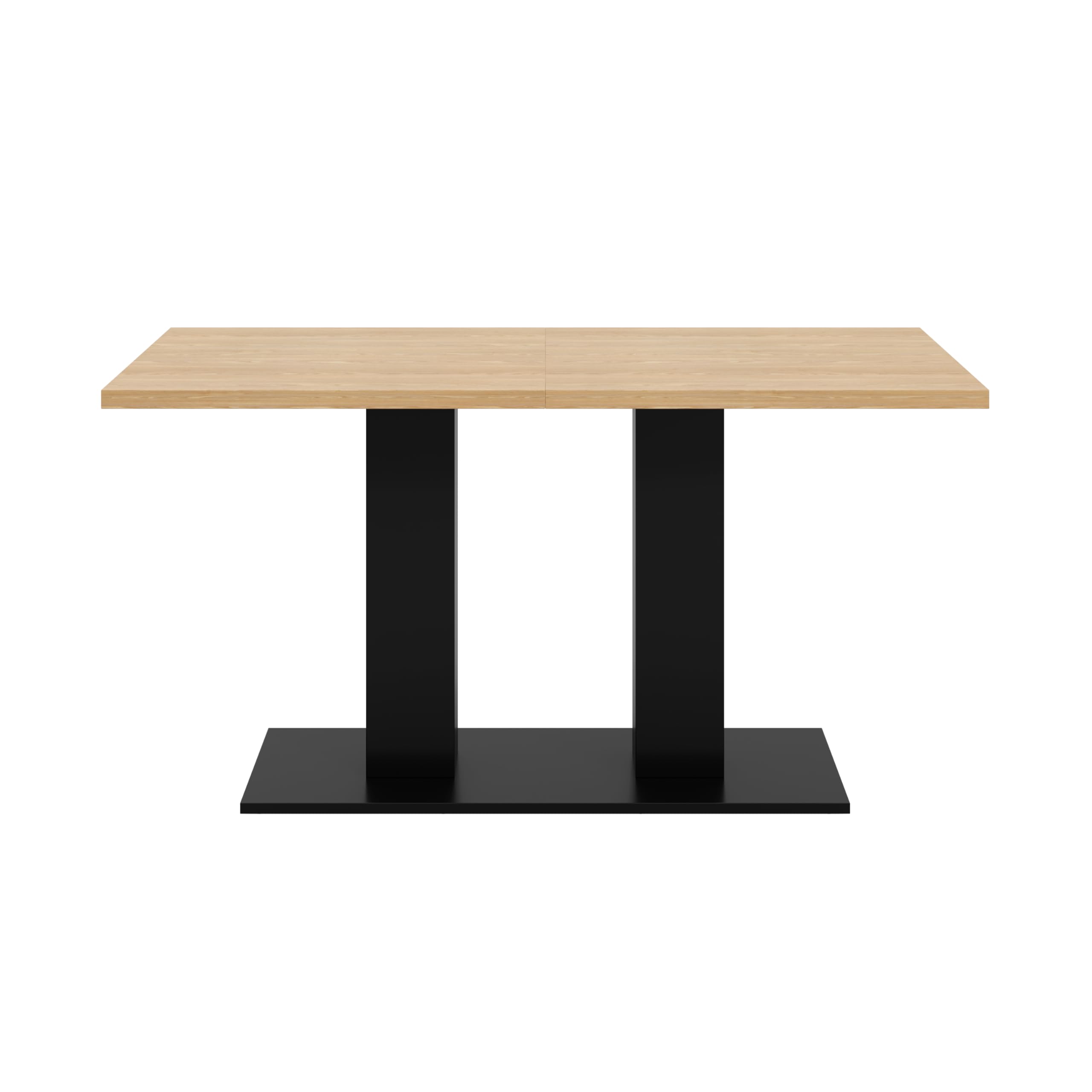 Wiuzo Ausziehbarer Esstisch, 140/180x70 cm, geeignet für 6-8 Personen, rechteckige Form, verdickte Tischplatte, einfachen Stil,Tisch für Esszimmer, Küche, Wohnzimmer, Naturholzfarbe
