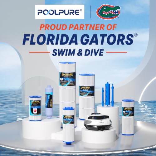 Image of POOLPURE PLF175A Pool Filter Replaces Hayward C1750, CX1750RE, PA175 | Compatible with Ultral-B4, Unicel C-8417, Filbur FC-1294, Sta-Rite PXC175, 817-0175P, 28 3 /16 inch x8 15 /16 inch, 2Pack