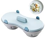 Egg Poacher Microwave Egg Cooker, 2 Cavity Edible Silicone Double Drain Poached Egg Cups, Microwave Egg Poacher Kitchen Cooking Gadgets(Light Blue) (Blue)