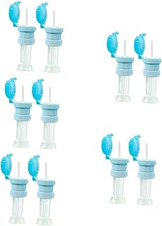 Amosfun 10 Peças Tampas De Garrafa De Viagem De Silicone Garrafa De Derramamento De Garrafa De Bebê Para Crianças Tampas De Palha Tampa De Garrafa De Bebê Tampa De Garrafa De Suco Tampa