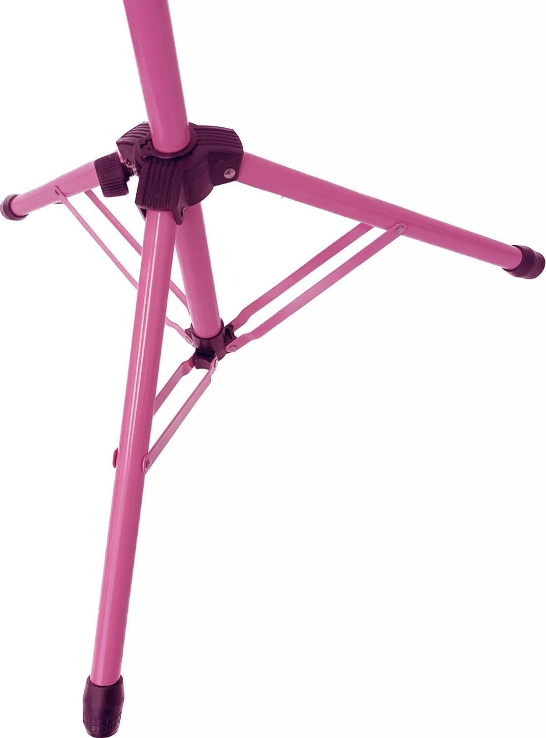 AUDIO 2000'S S4442PK2 Notenständer, tragbar, zusammenklappbar, Stahl, jeweils mit Tragetasche, Rosa, 2 Stück