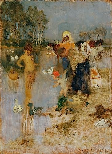 Affiche pour mur vide du salon : toile Sommer 60x90cm, peinture murale colorée