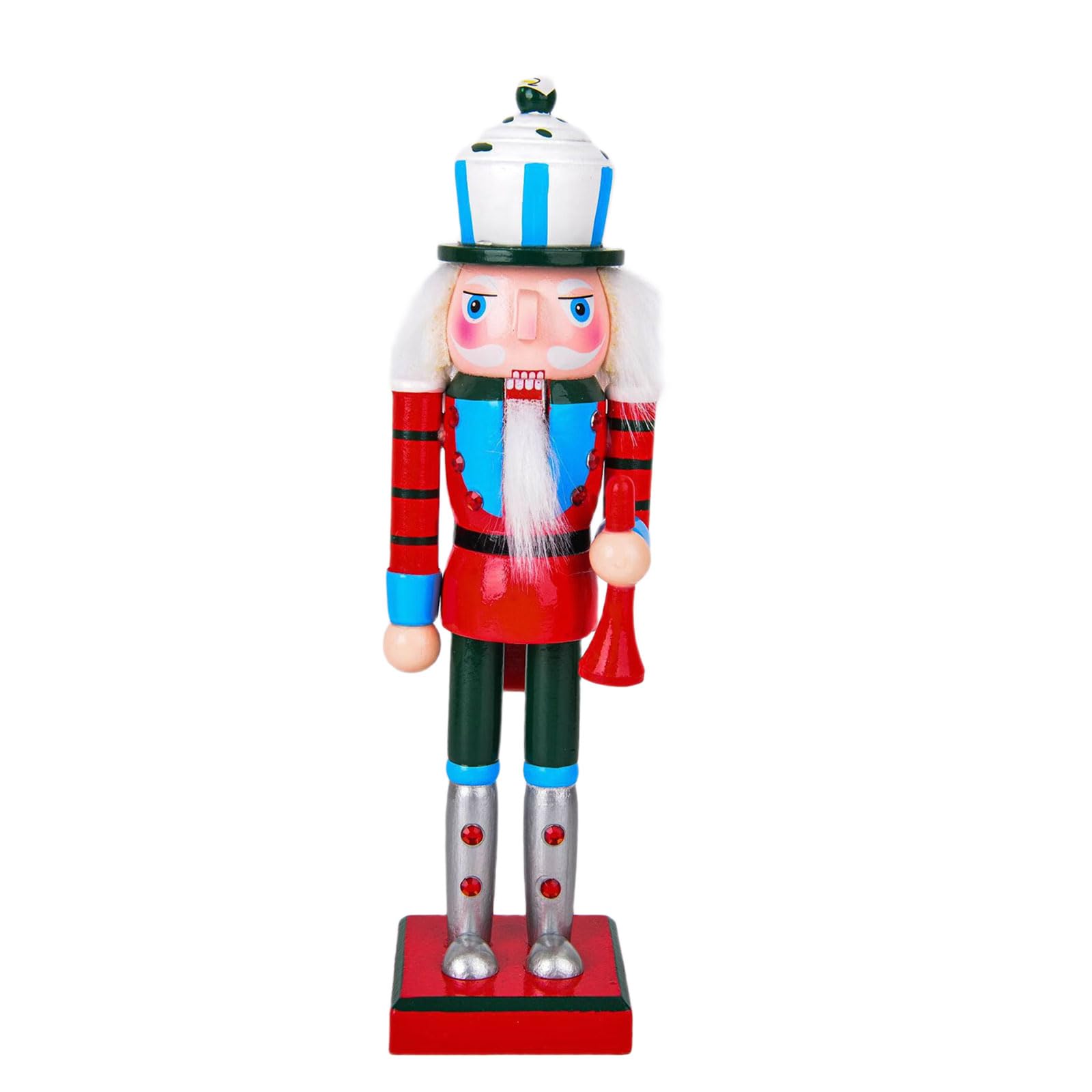 Figurine casse-noisette de Noël en bois sans danger pour les enfants et bébés