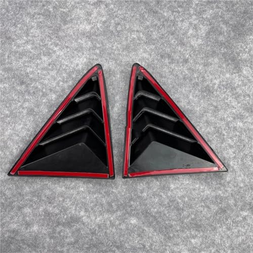 Pasuje do Ford Fiesta MK8 2018 2019 2020-2023 czwarta część żaluzji tylnej szyby osłona boczne wykończenie nawiewu Zasłony Osłonowe(Carbon Fiber Look)