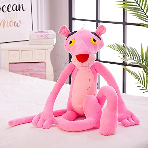 Pink Panther Plush Toys Cute Naughty Panther Dolls Sleeping Pillows Gifts for Girls and Girls Room Decoration