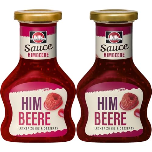 Schwartau Dessert Sauce Himbeere, zum Verfeinern von Desserts und Eis, 125ml (Packung mit 2)