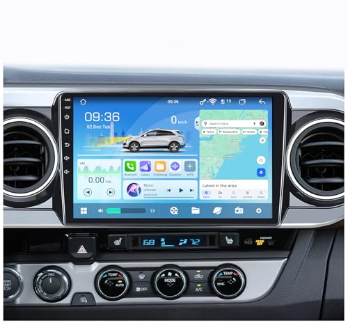 Image of 12 Core Radio Stereo Replacement Upgrade for Toyota Tacoma 2016-2022: 10.2 Inch IPS Touch Screen Head Unit with Wireless CarPlay Android Auto Bluetooth GPS WiFi DSP, 6GB RAM 128GB ROM Audio System
