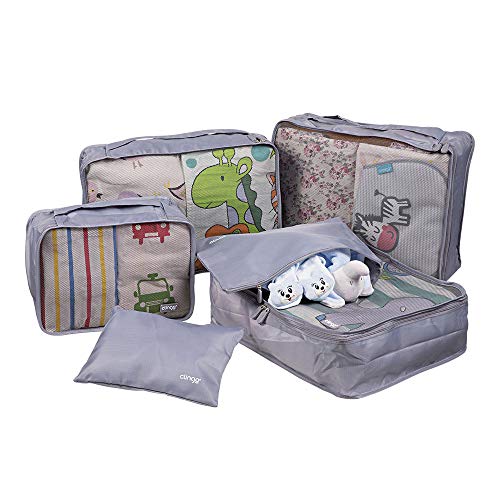 Organizadores de mala de viagem - Clingo, Clingo, Cinza