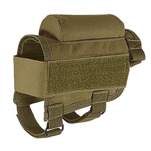Wsobue Rifle Buttstock, Hunting Shooting Tactical Cheek Rest Pad Ammo Pouch with 7 Shells Holder - Thumbnail 6