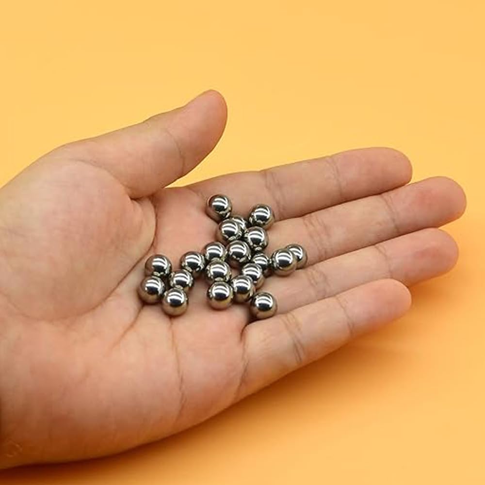 Rodamiento de Bolas de Acero, 200 Piezas Bolas de Cojinete, Bolas de Acero de, Juego de Rodamientos Bolas, Bolas de Acero para Rodamientos, Bolas de Rodamiento, Bolas de Acero (Plata)