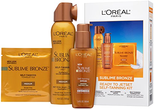 L'Oreal Paris Sublime Bronze Self Tanner Best Sellers Jetset Kit, 1 kit