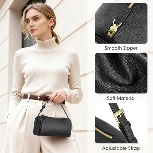 Image of Kattee Leather Crossbody Bags for Women, Crossbody Purses for Women, Small Hobo Bags with Adjustable Strap