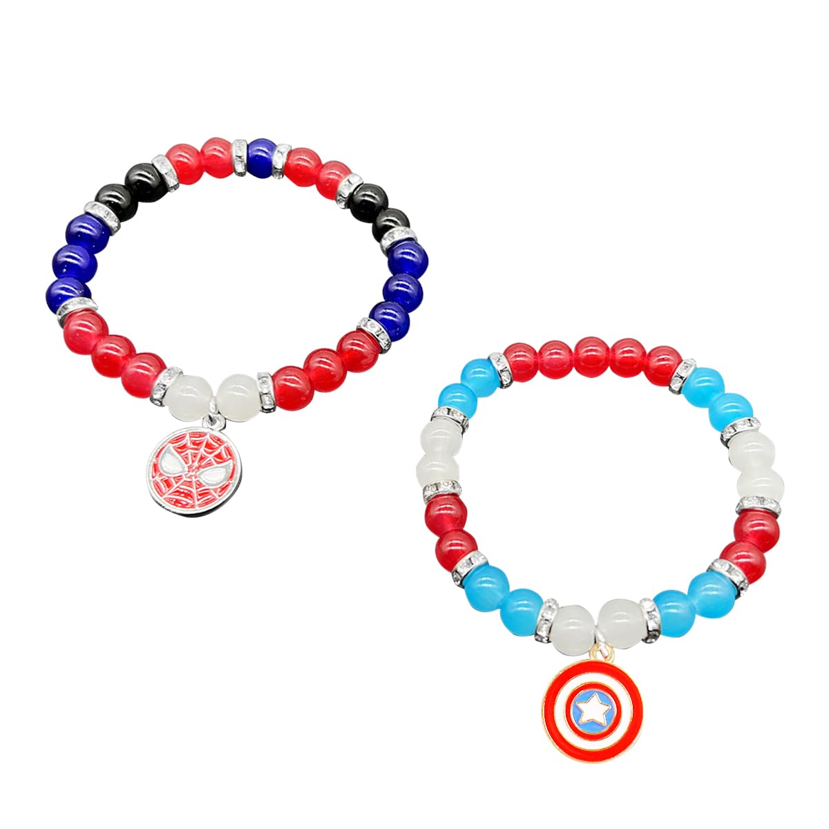 See full amazon price history chart for SANNIDHI® Opal Beads Bracelet for Brother, Friendship Bracelets, Couple Bracelet Matching Bracelets for Couples, Pendent Captain Shield Spiderman Bracelet, Best Friend BFF Bracelet for Boys Kids Gift SANNIDHI® Opal Beads Bracelet for Brother, Friendship Bracelets, Couple Bracelet Matching Bracelets for Couples, Pendent Captain Shield Spiderman Bracelet, Best Friend BFF Bracelet for Boys Kids Gift (B0D3DPP17W) Amazon Price History, Amazon Price Tracker