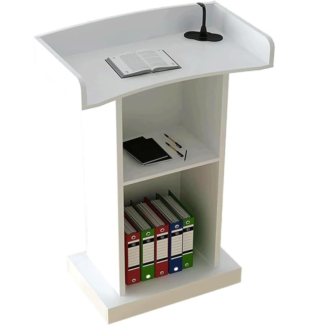 CGCSYZ Practical Podium with Storage Adjustable Lectern Design with Deflector Ideal for Churches and Standing Desks Portable Podium for Presentations
