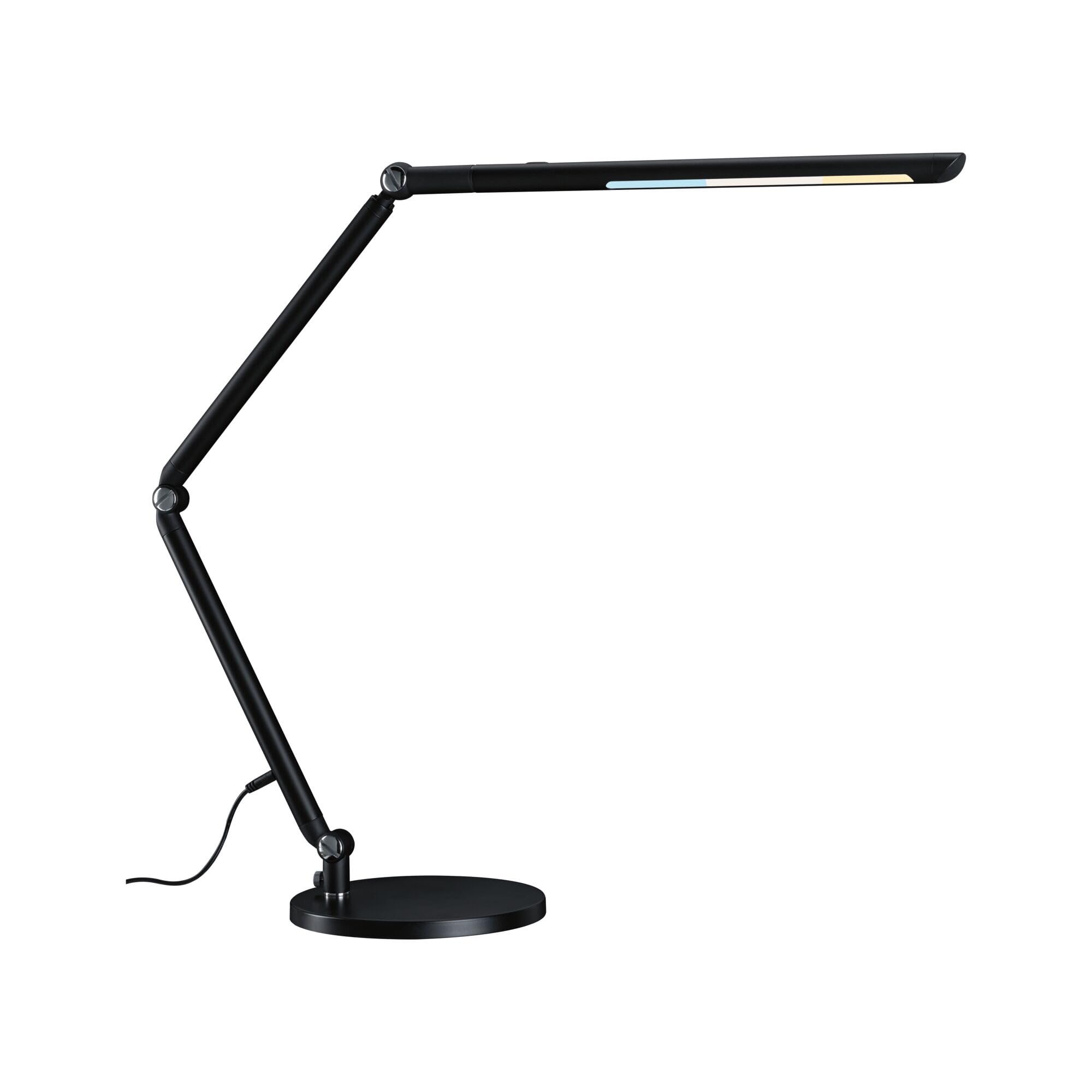 Paulmann 78912 LED Schreibtischleuchte FlexBar White Switch Tunable White incl. 1x10,6 Watt dimmbar Assistenzleuchten Schwarz Tischleuchte 3000 K
