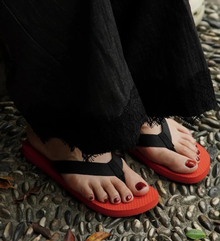 Rubber Thong Sandals for Women Beach Flip Flops Casual Comfortable Slip On Flat Sandals Womens Flip Flops Slides Slipper3