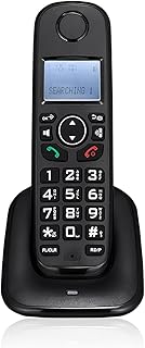 WYZQ Wireless Phone Handheld Cordless Phone System for Small Business Office Home, Cordless Desk Telephone with Caller ID, Low Radiation, Black Cordless landline,Phones