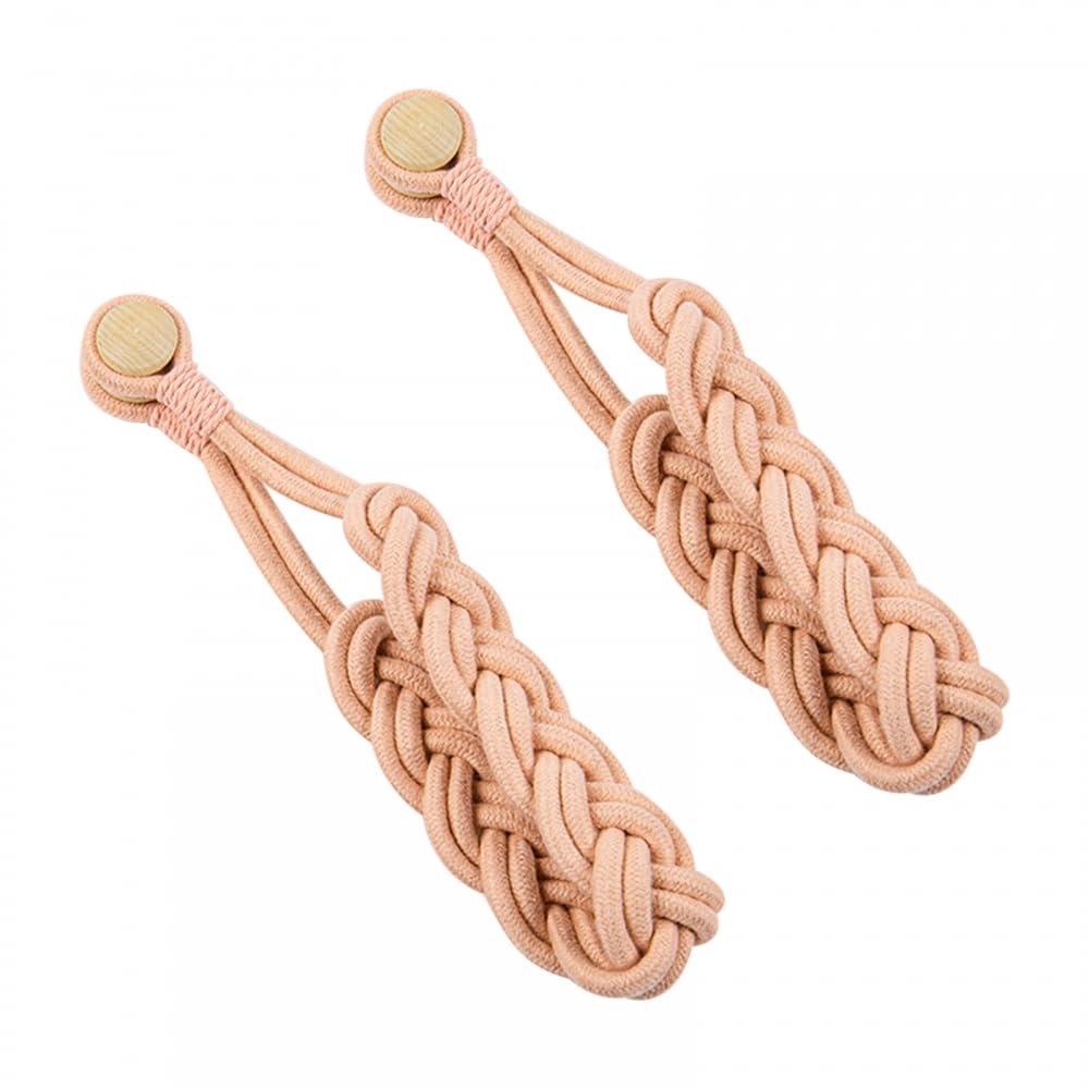 Dongker Pink Curtain Rope Tiebacks,2 Pcs Woven Magnetic Curtain Decorative Tied Rope For Drapes Window Holdbacks Bedroom Decor