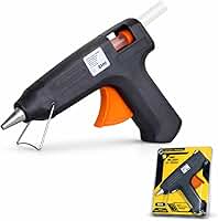 Pistola de Cola Quente Profissional 60W, Bivolt 127/220V, Aquecimento Rápido – Bico Fino para Artesanato e Reparos