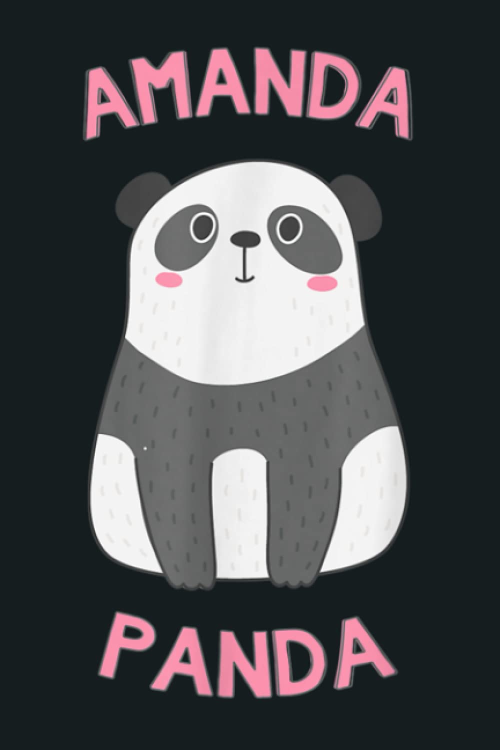 Amanda Panda Bear: notebook, notebook journal beautiful , simple, impressive,size 6x9 inches, 114 paperback pages